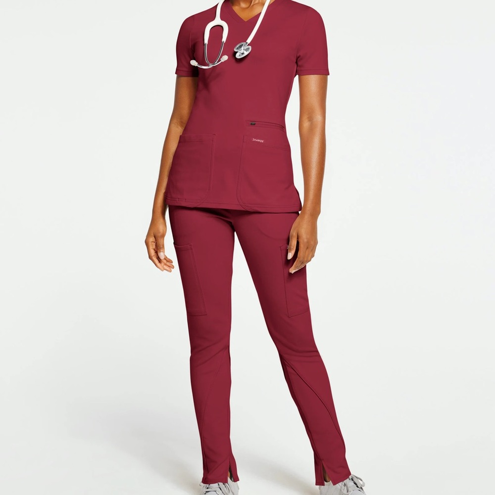 Jaanuu Burgundy (Wine) Scrub Set